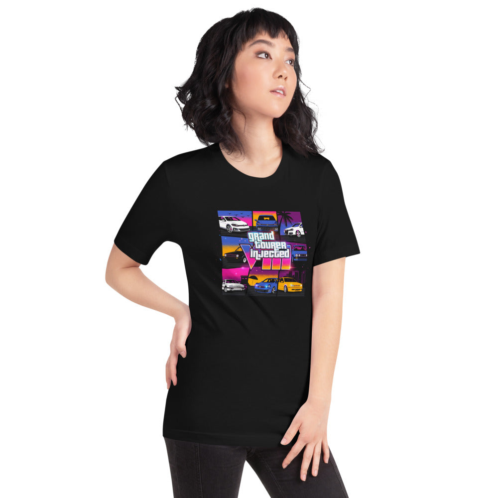 Playera Grand Tourer Injected VIII VW Golf GTI - Modelo femenina