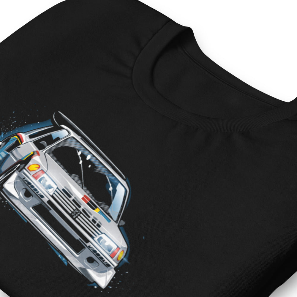 Playera Peugeot 205 Turbo 16 Rally Snow Drift - Doblado zoom