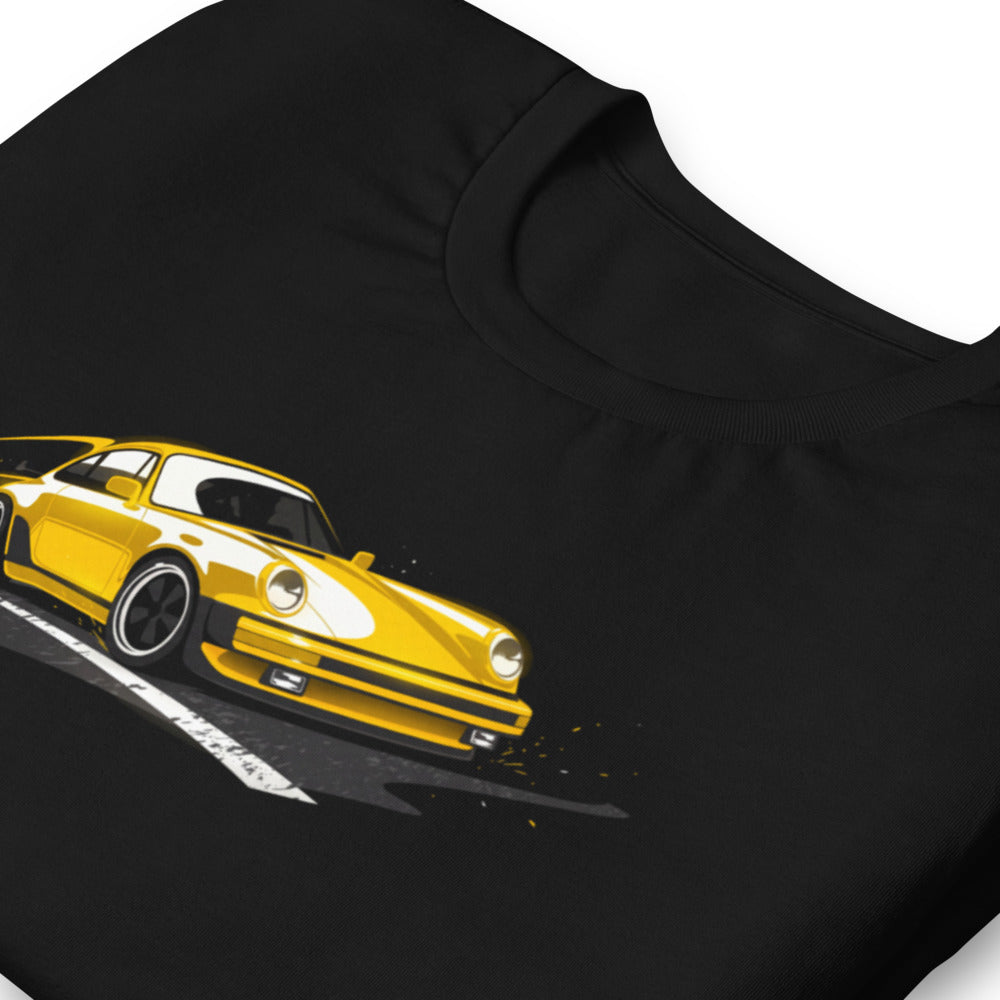 Playera Porsche 911 Yellow Classic Road Streak - Doblado zoom