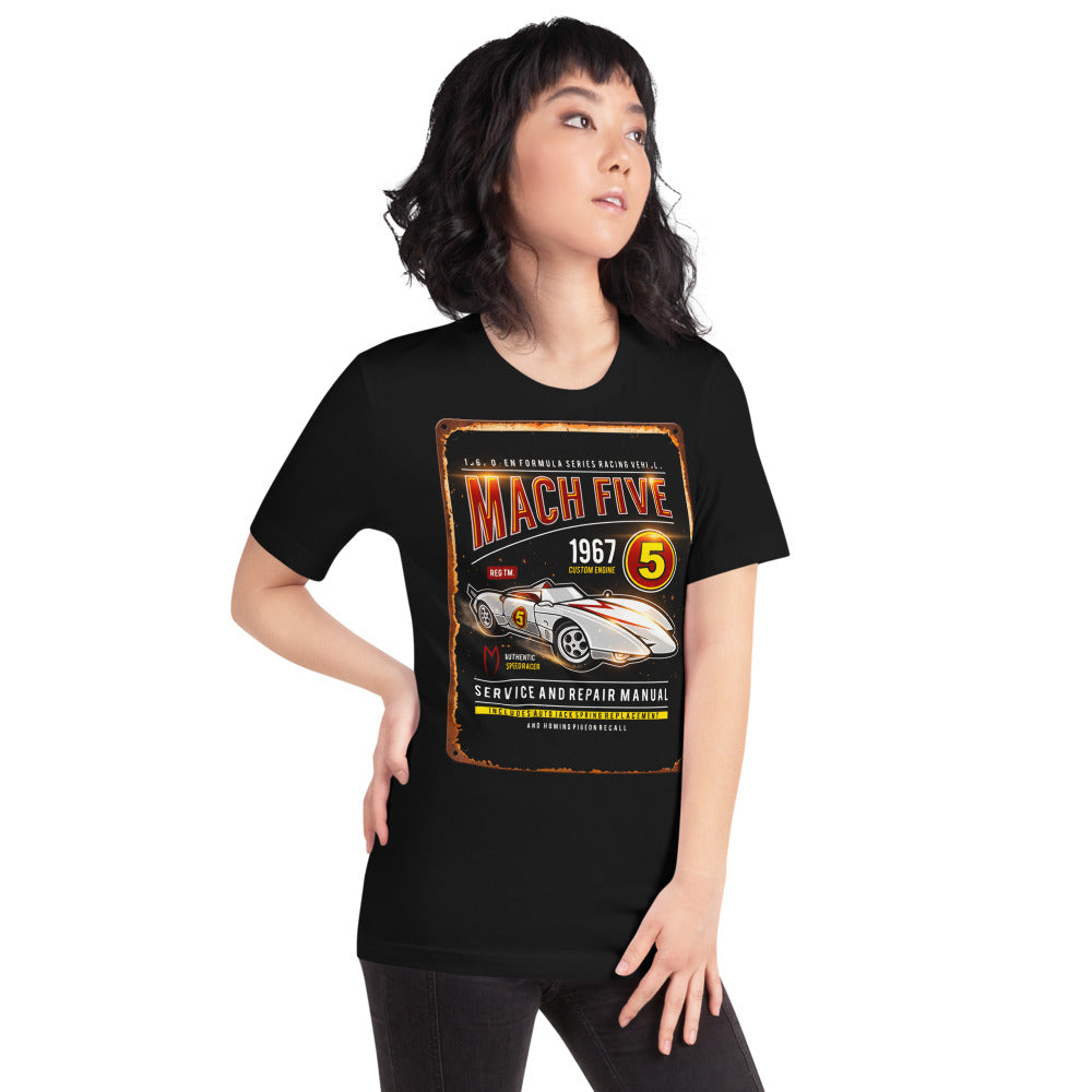 Playera Speed Racer Mach Five Service Manual - Modelo femenina