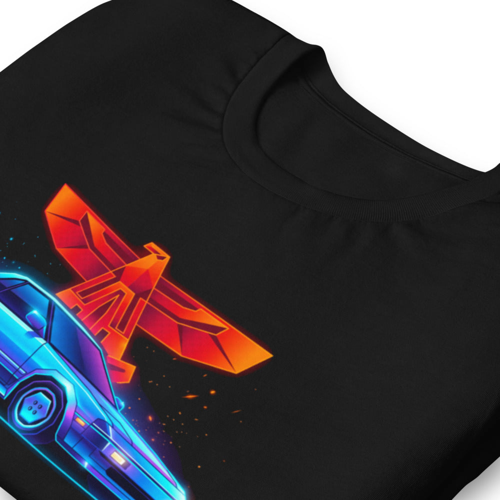 Playera Toyota MR2 Synthwave Neon Eagle - Doblado zoom