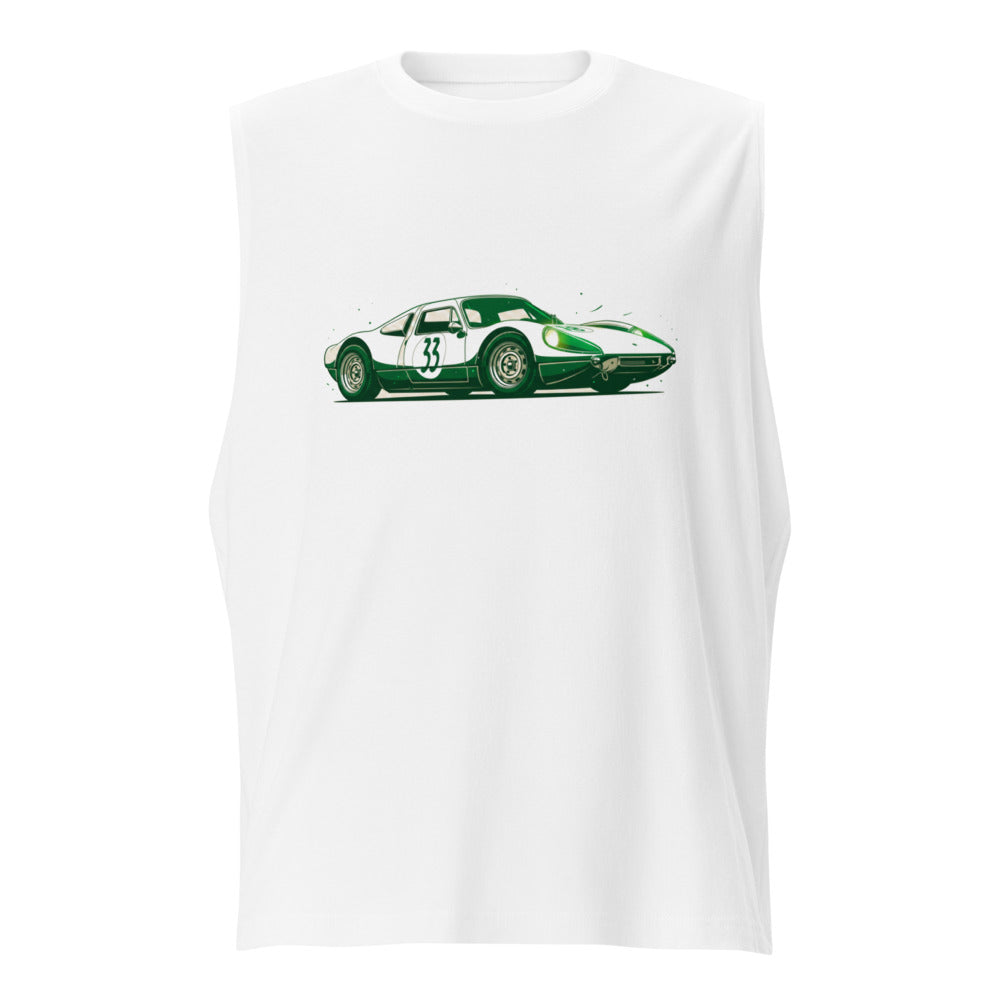 Sin Mangas Vintage Green Racing Coupe Number 33 - Frente