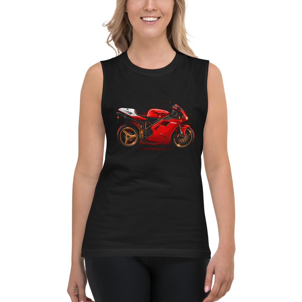Sin Mangas Ducati Red Superbike Gold Wheels - Modelo femenina