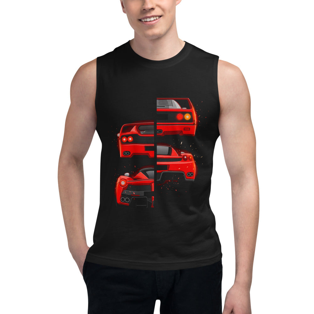 Sin Mangas Ferrari F40 F50 Enzo LaFerrari Rear Split - Modelo masculino