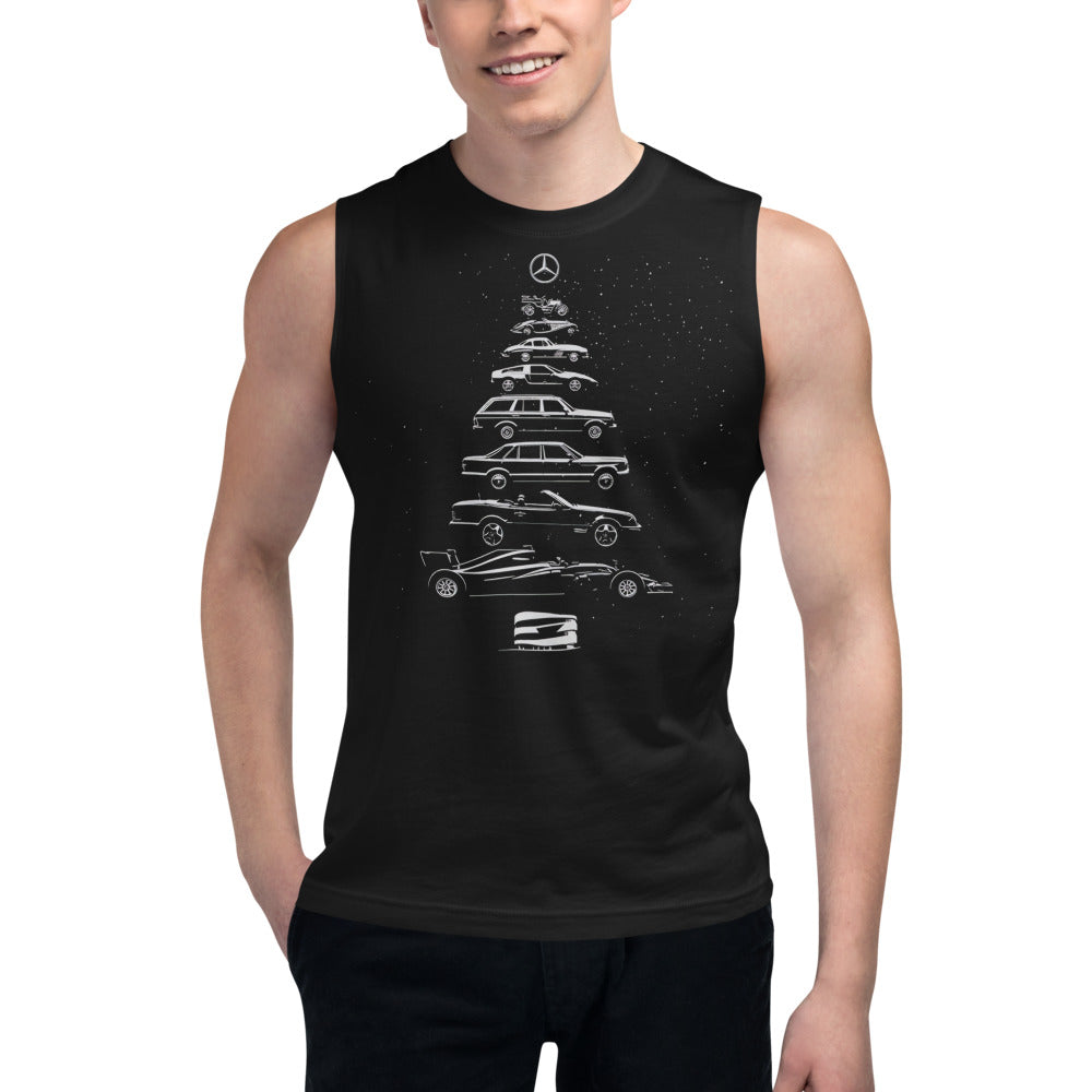 Sin Mangas Mercedes Christmas Tree - Modelo masculino