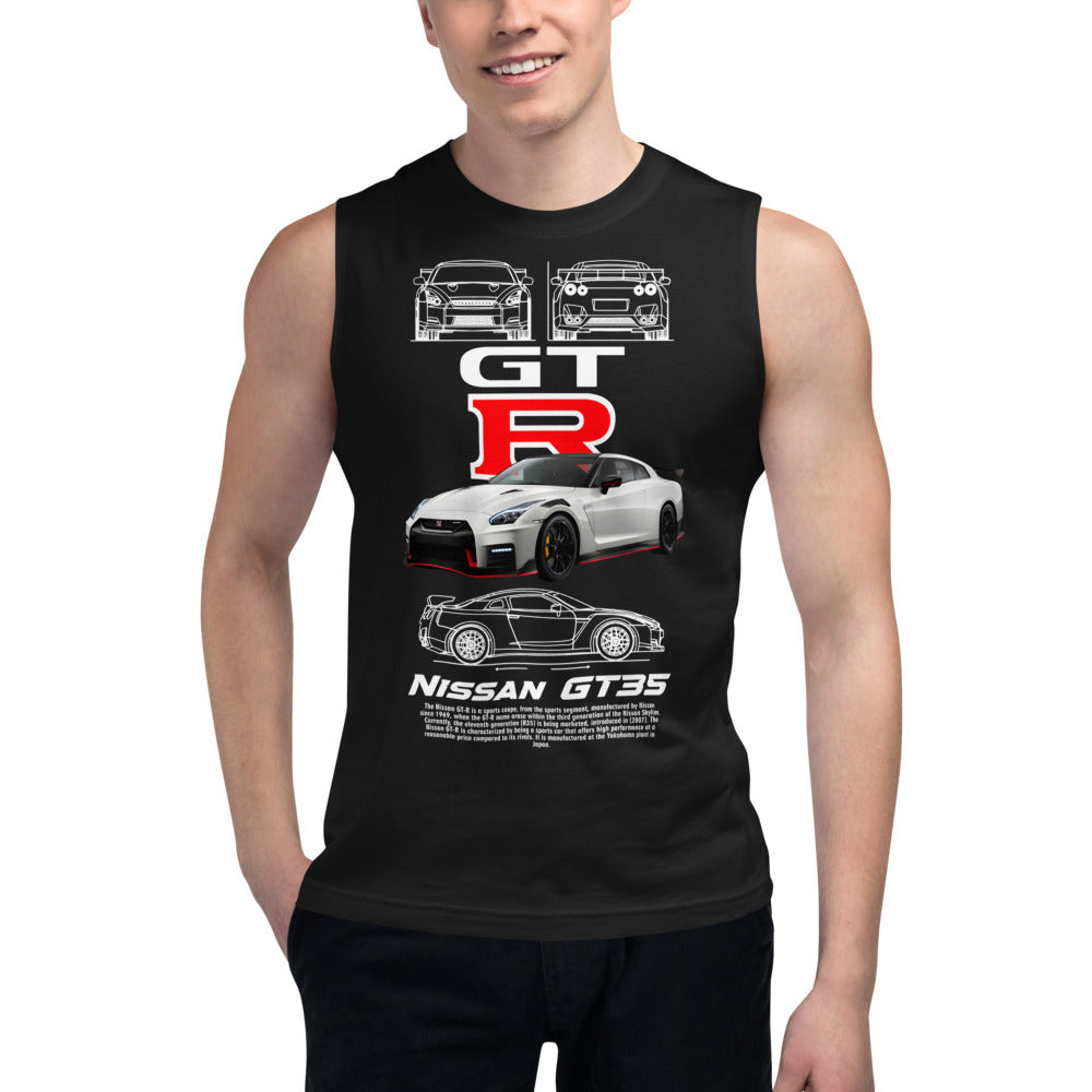 Sin Mangas Nissan GT35 - Modelo masculino