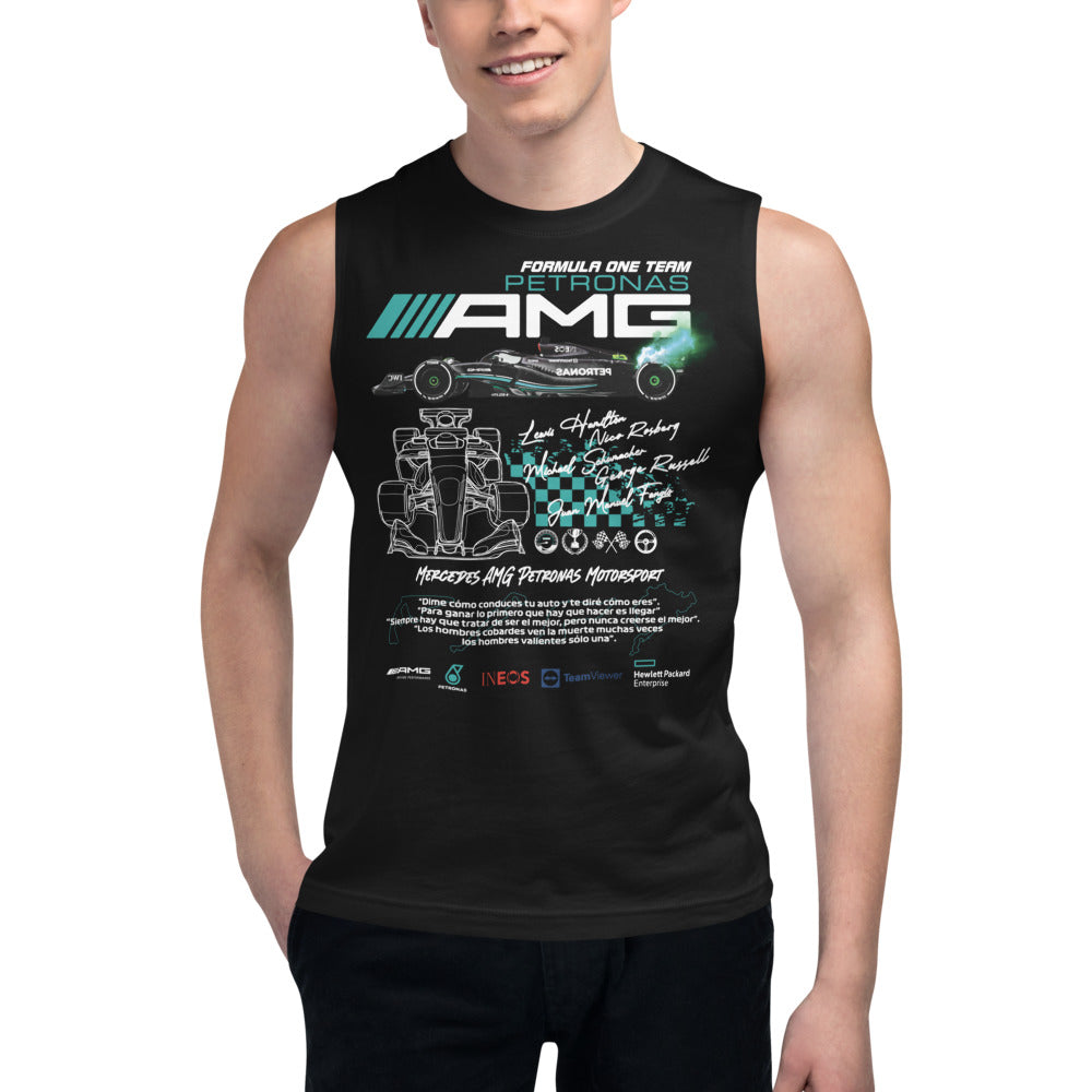 Sin Mangas Petronas AMG - Modelo masculino