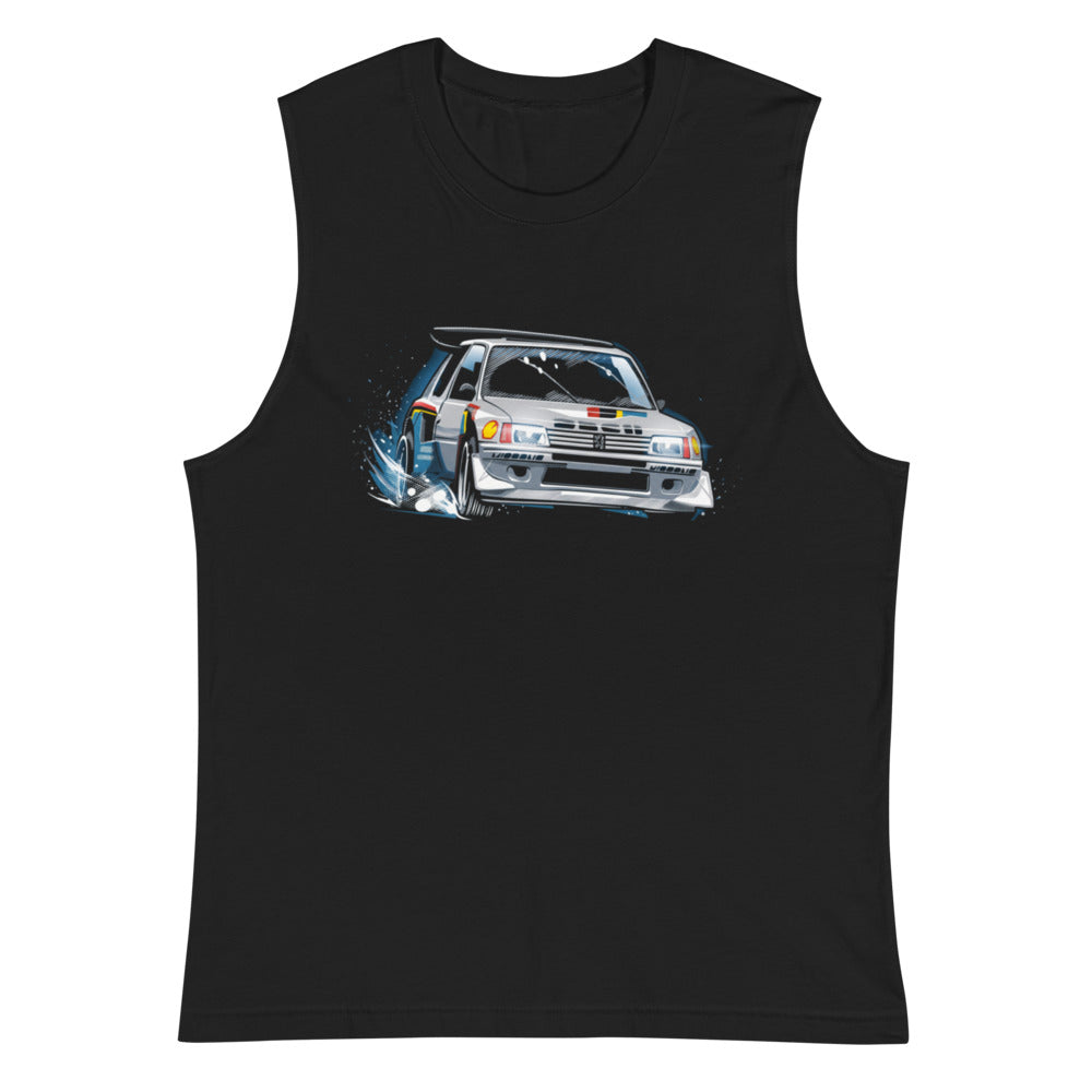 Sin Mangas Peugeot 205 Turbo 16 Rally Snow Drift - Plano