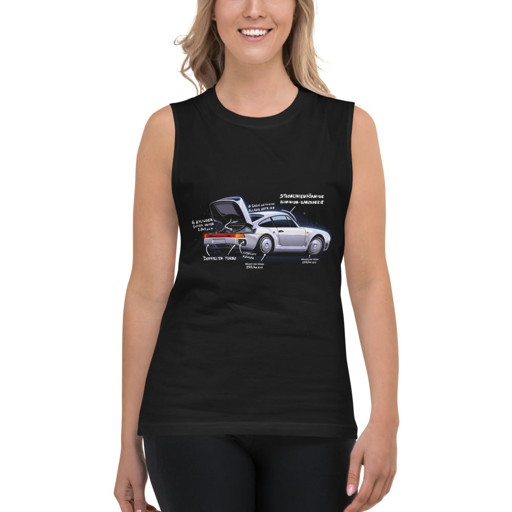 Sin Mangas Porsche 959 Doppelter Turbo - Modelo femenina