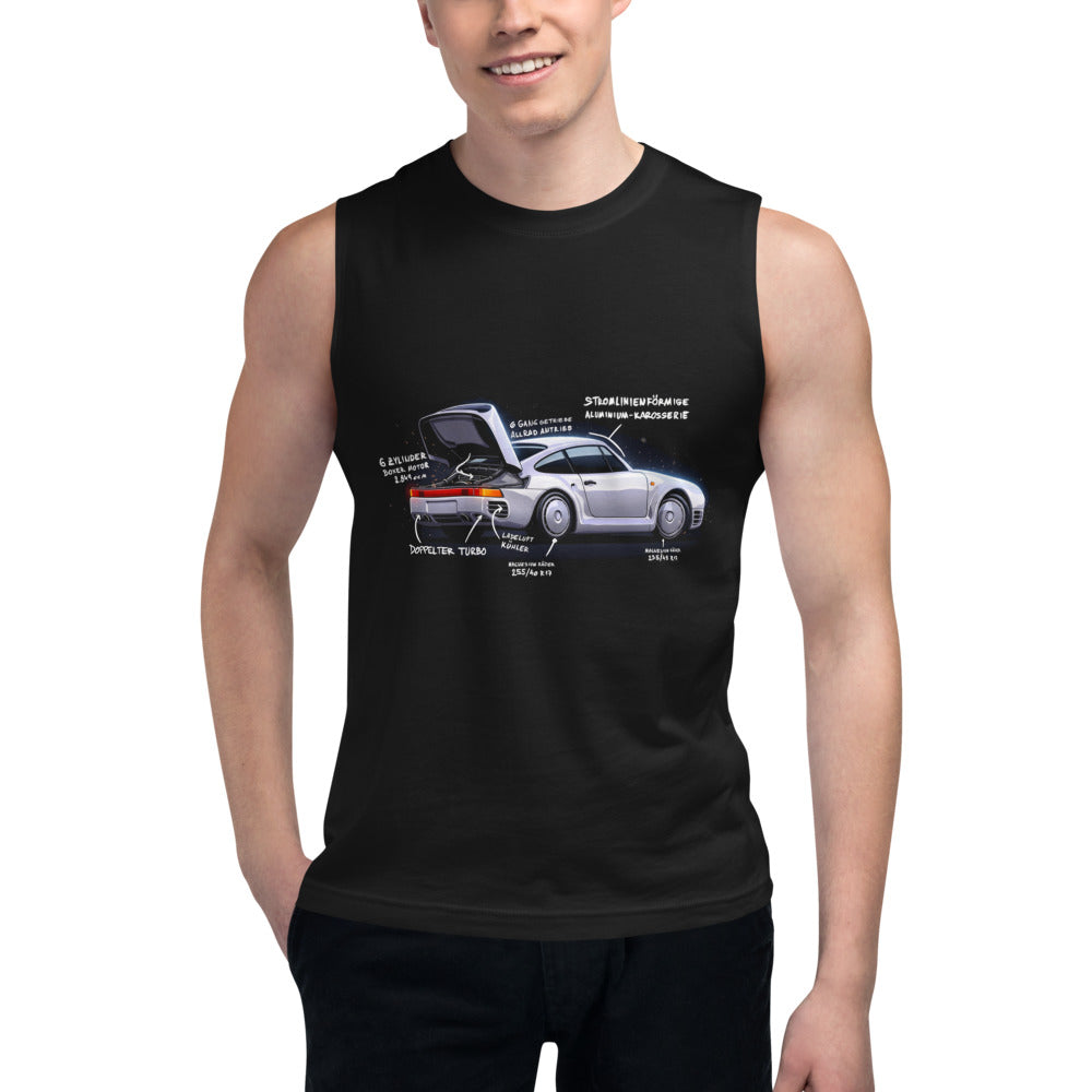 Sin Mangas Porsche 959 Doppelter Turbo - Modelo masculino
