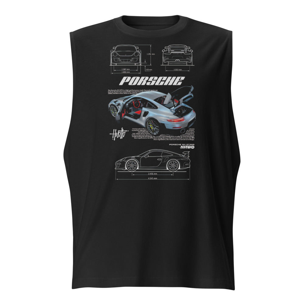 Sin Mangas Porsche Anatomy - Frente