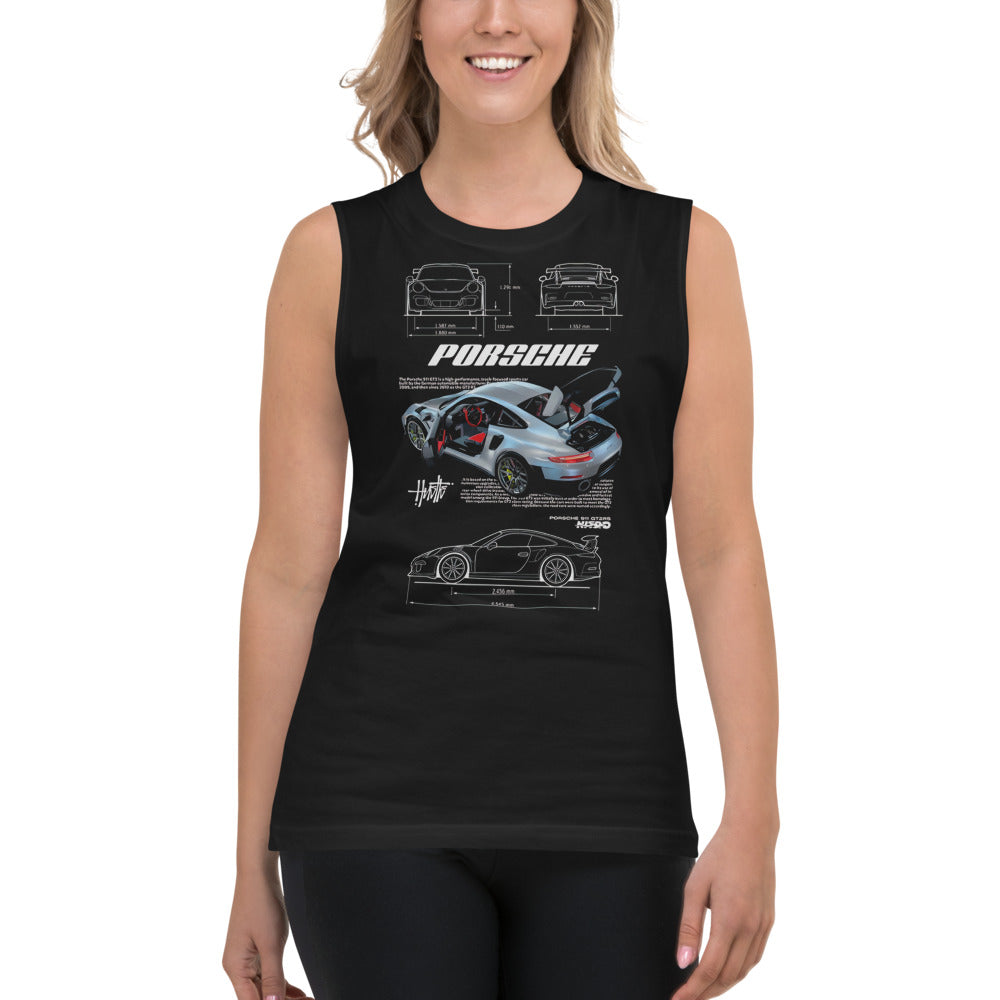 Sin Mangas Porsche Anatomy - Modelo femenina