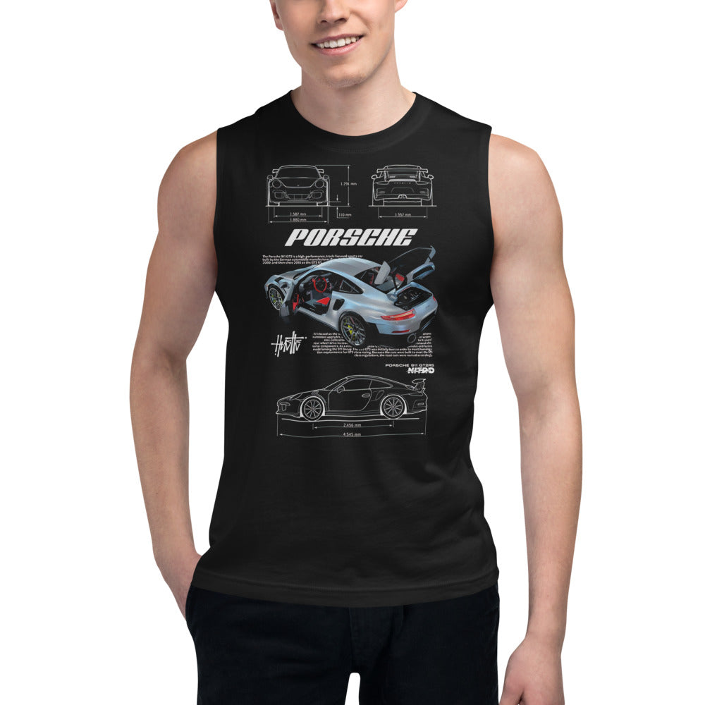 Sin Mangas Porsche Anatomy - Modelo masculino