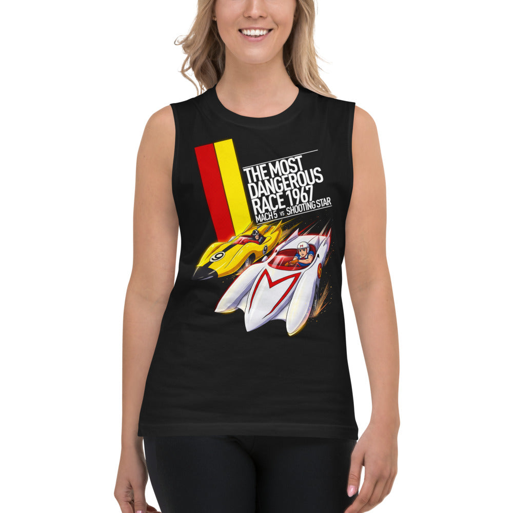 Sin Mangas Speed Racer Mach 5 Vs Shooting Star - Modelo femenina