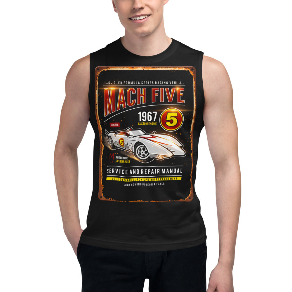 Sin Mangas Speed Racer Mach Five Service Manual - Modelo masculino
