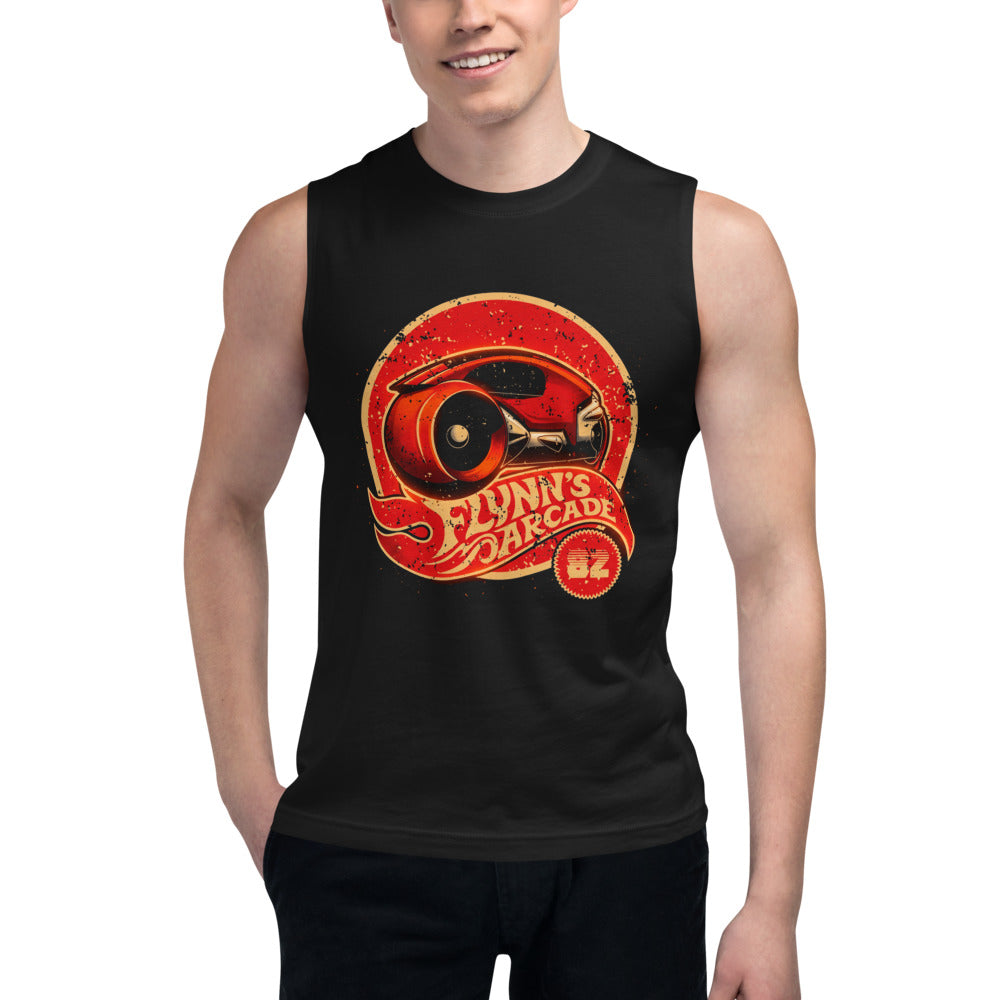 Sin Mangas Tron Flynn's Arcade Red Light Cycle - Modelo masculino