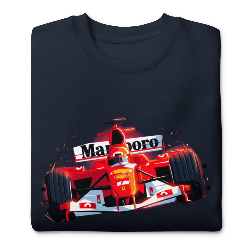 Suéter Ferrari F1 Car Red Glow Sparks - Doblado