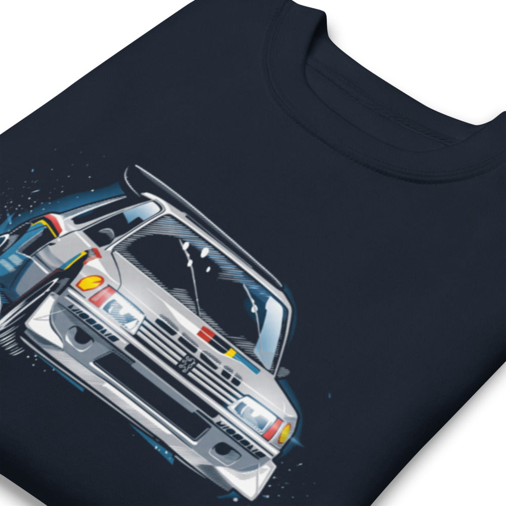 Suéter Peugeot 205 Turbo 16 Rally Snow Drift - Doblado zoom
