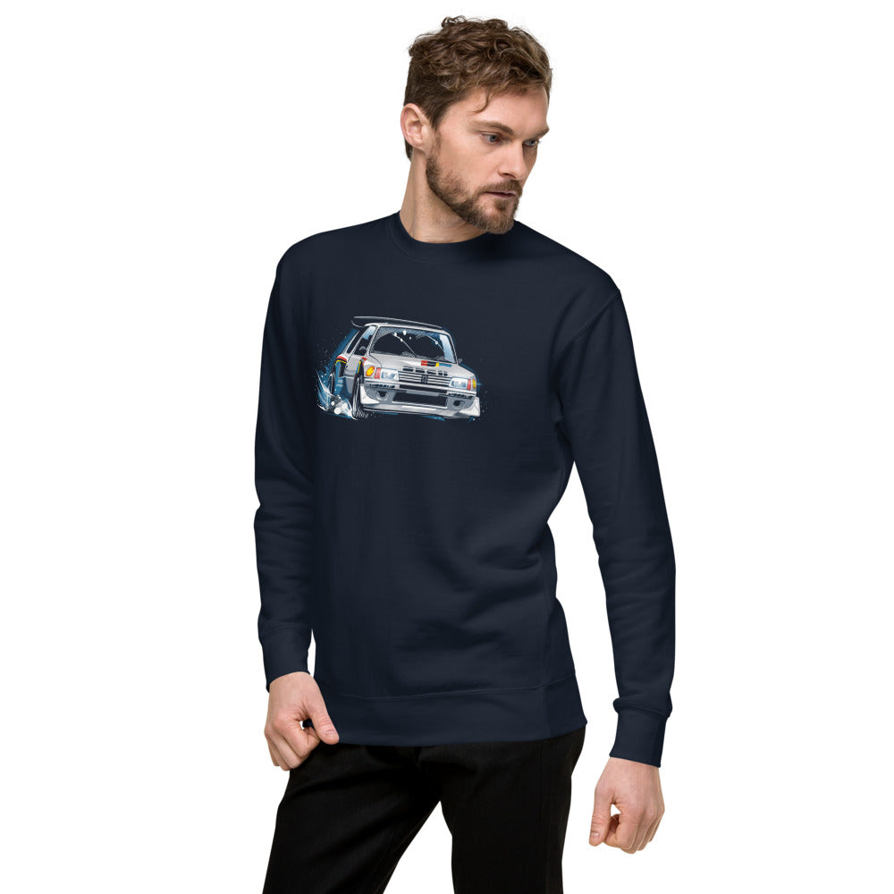 Suéter Peugeot 205 Turbo 16 Rally Snow Drift - Lateral izquierdo