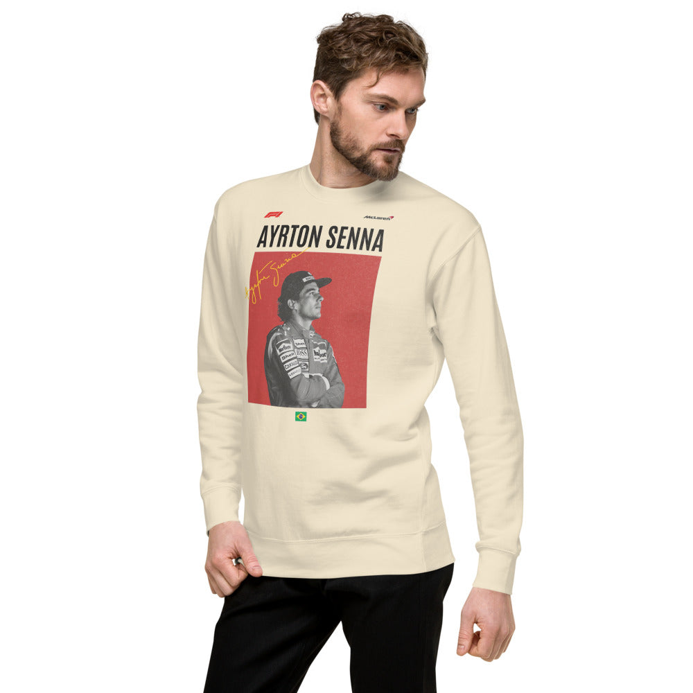 Suéter Ayrton Senna Champion - Lateral izquierdo