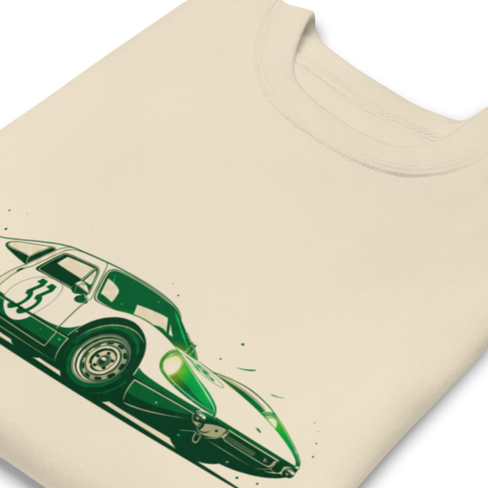 Suéter Vintage Green Racing Coupe Number 33 - Doblado zoom
