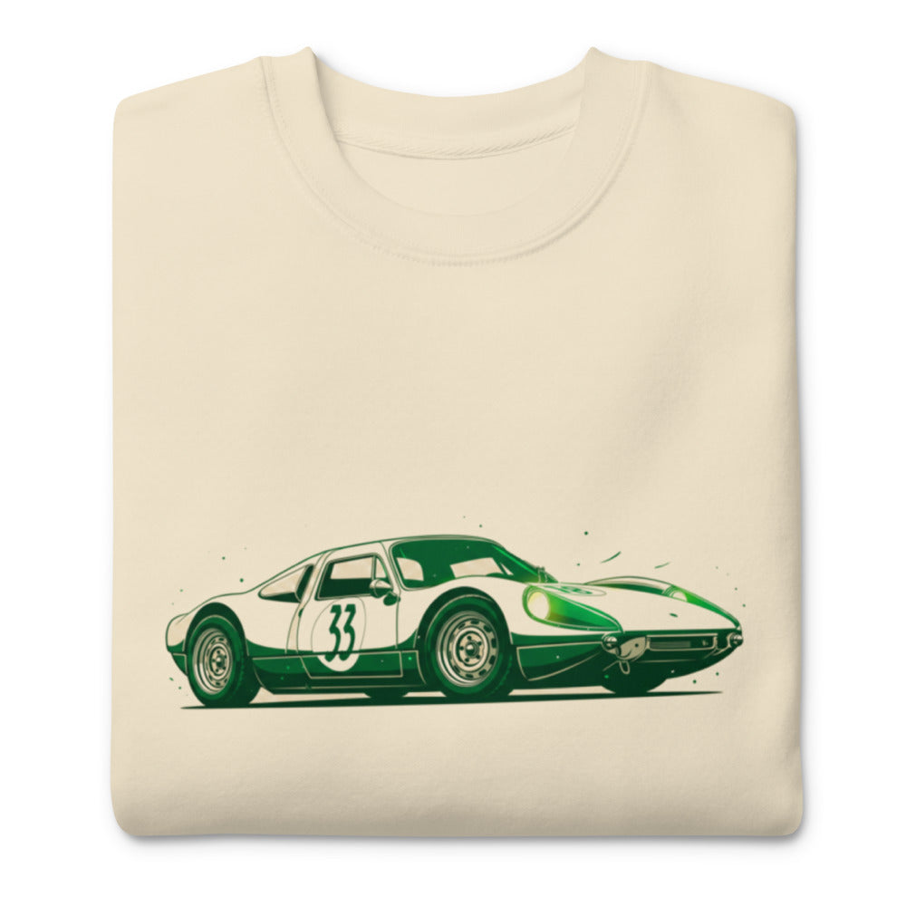 Suéter Vintage Green Racing Coupe Number 33 - Doblado