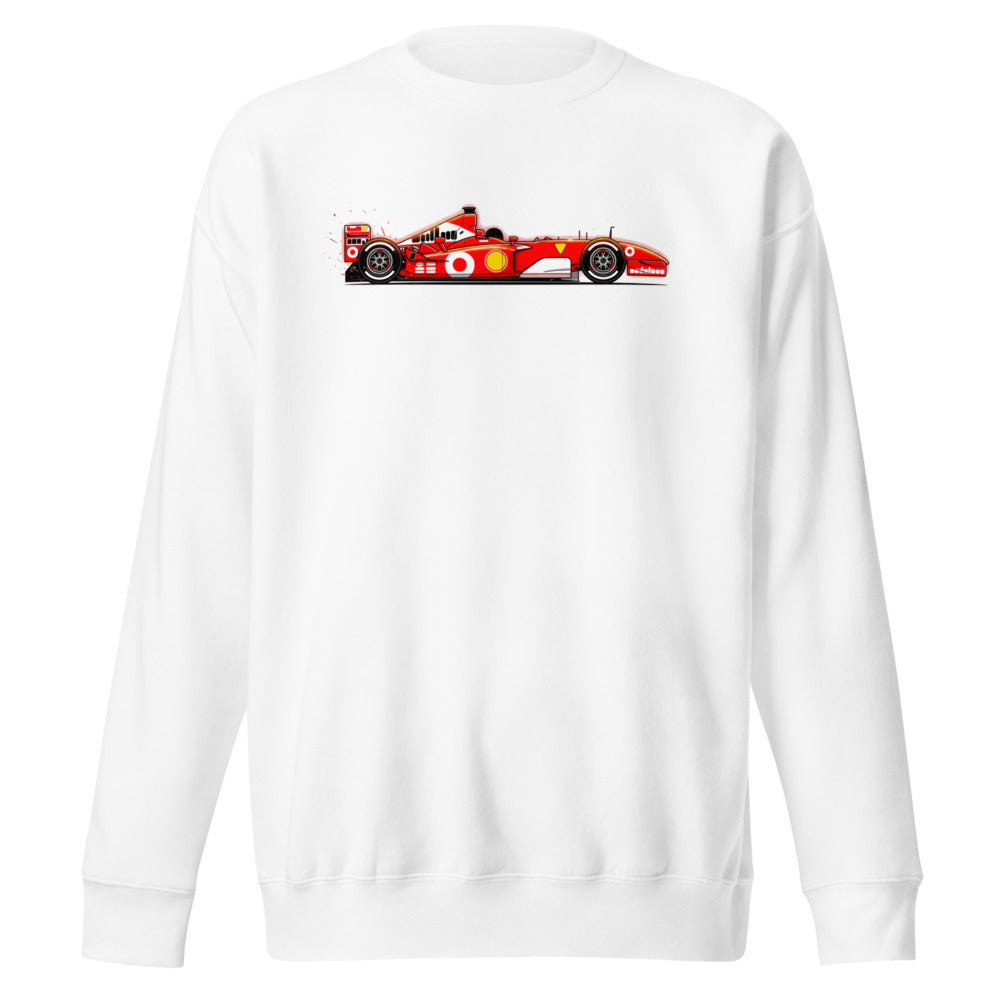Suéter Ferrari F1 Red Race Car Side Profile - Frente