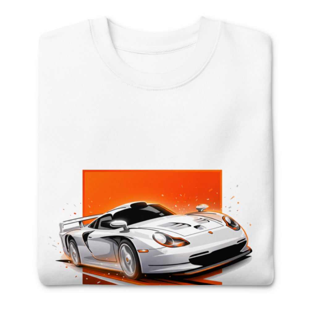 Suéter Porsche 911 GT1 White Orange Sparks - Doblado
