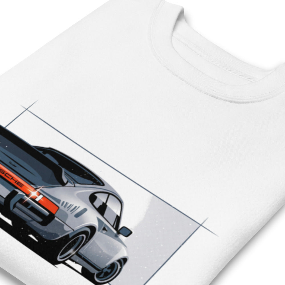 Suéter Porsche 911 Turbo Silver Rear View - Doblado zoom