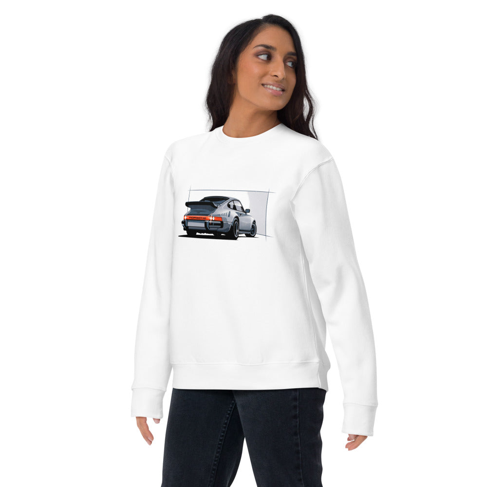 Suéter Porsche 911 Turbo Silver Rear View - Lifestyle mujer