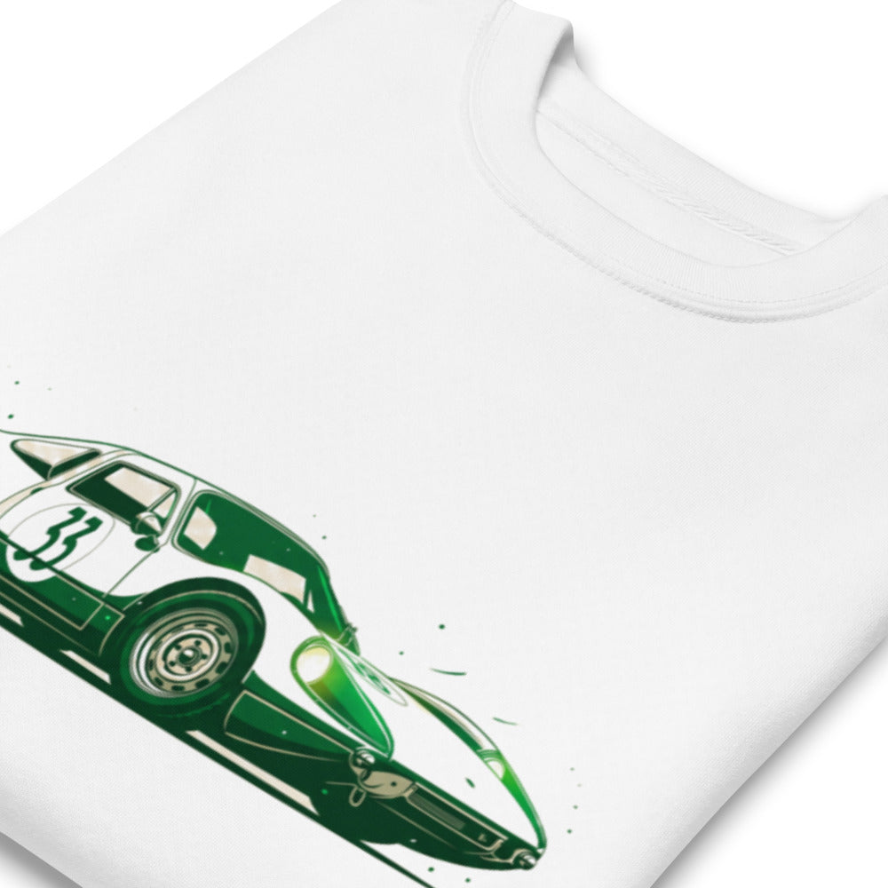 Suéter Vintage Green Racing Coupe Number 33 - Doblado zoom
