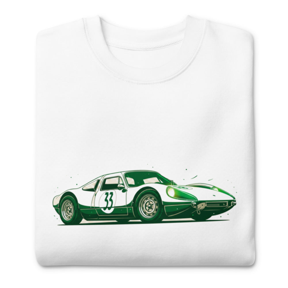 Suéter Vintage Green Racing Coupe Number 33 - Doblado