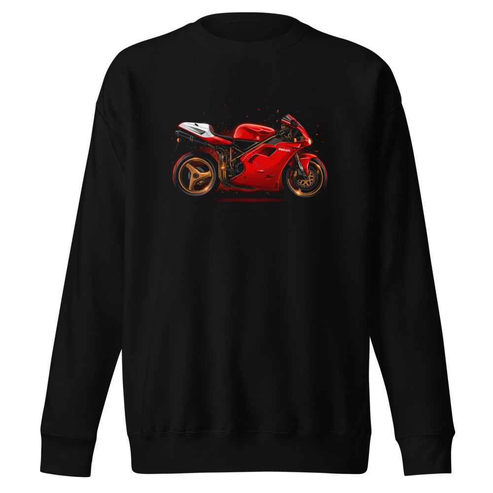 Suéter Ducati Red Superbike Gold Wheels - Frente