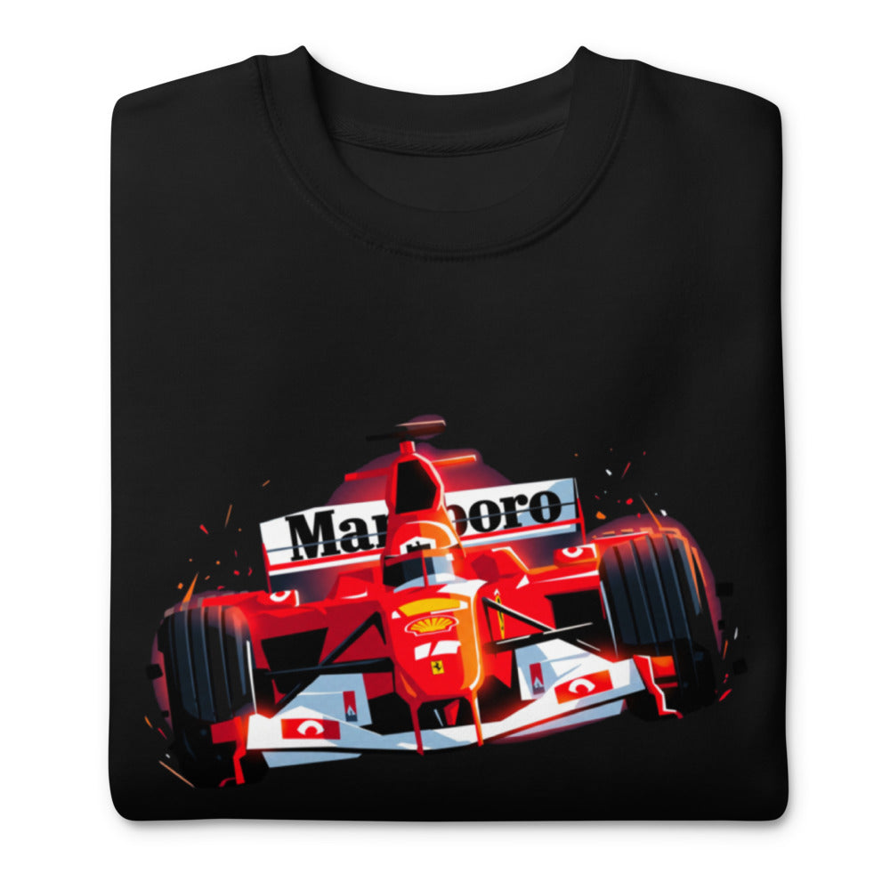 Suéter Ferrari F1 Car Red Glow Sparks - Doblado