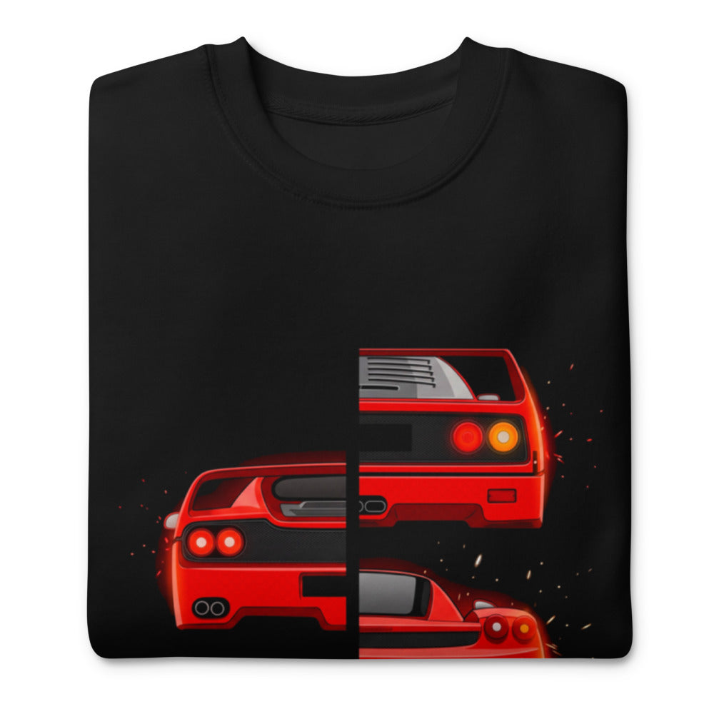 Suéter Ferrari F40 F50 Enzo LaFerrari Rear Split - Doblado