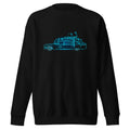 Suéter Ghostbusters Ecto-1 Neon Cyan Outline - Frente
