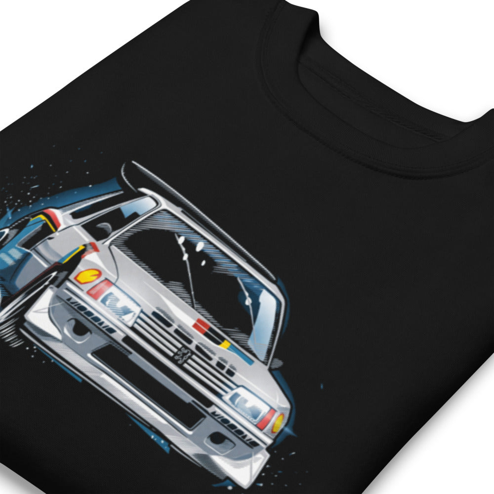 Suéter Peugeot 205 Turbo 16 Rally Snow Drift - Doblado zoom
