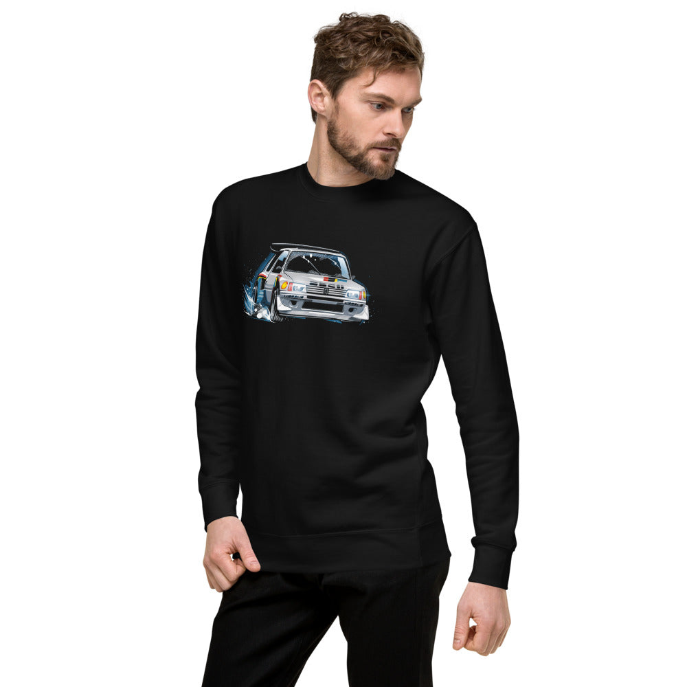 Suéter Peugeot 205 Turbo 16 Rally Snow Drift - Lateral izquierdo