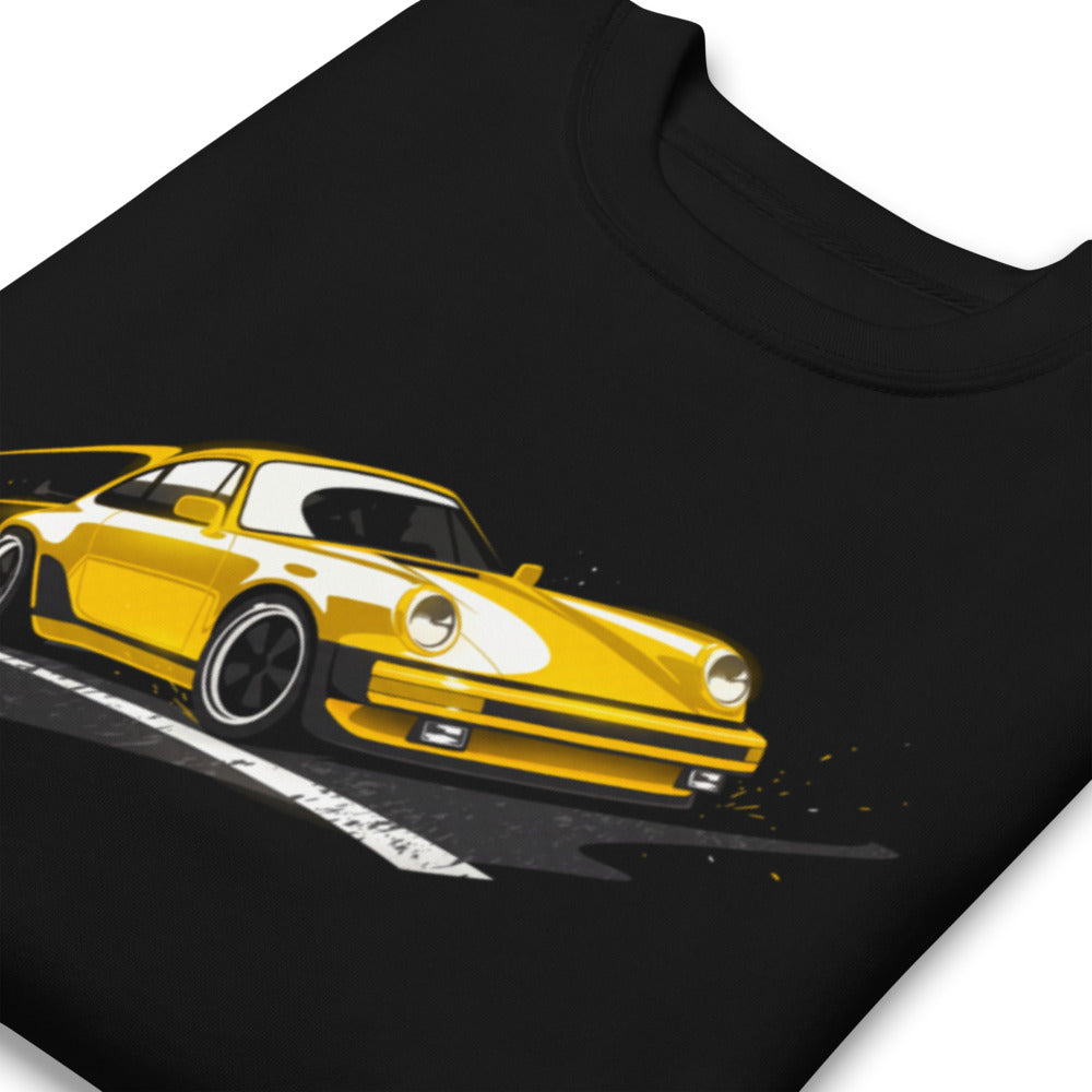 Suéter Porsche 911 Yellow Classic Road Streak - Doblado zoom