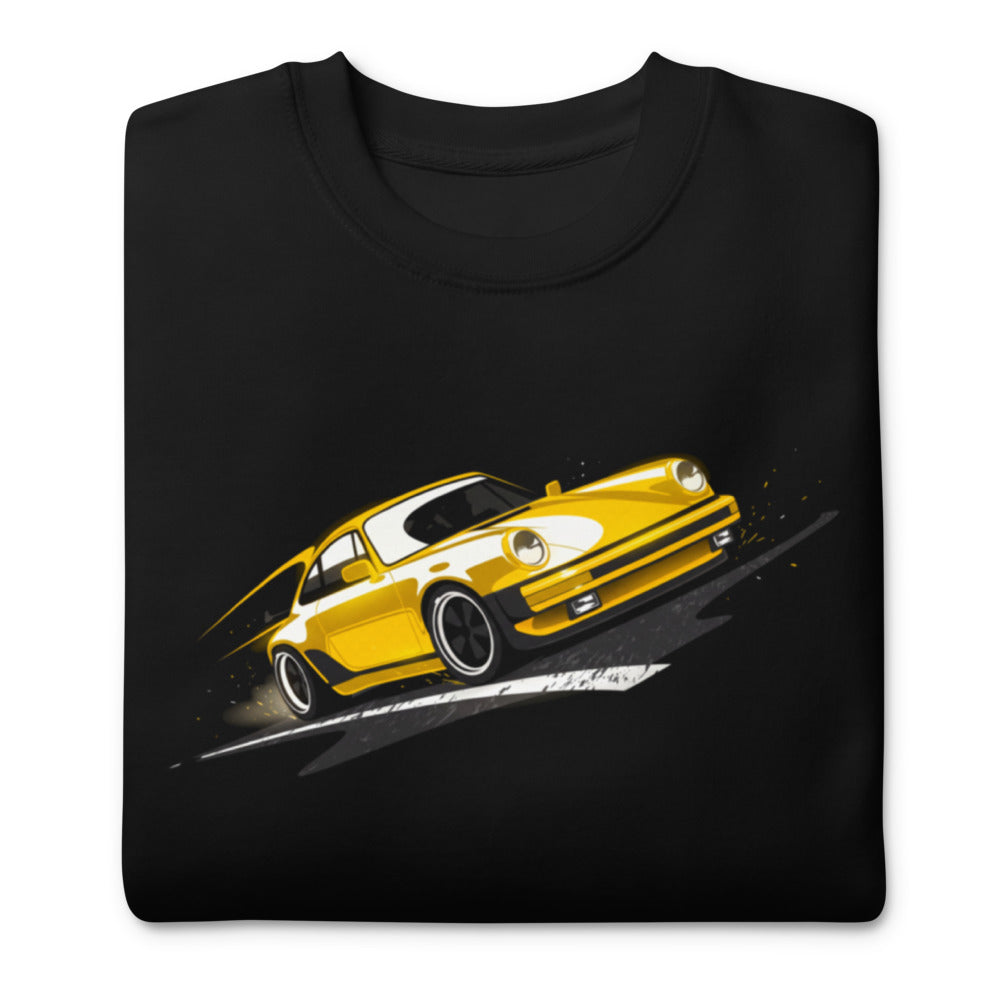 Suéter Porsche 911 Yellow Classic Road Streak - Doblado