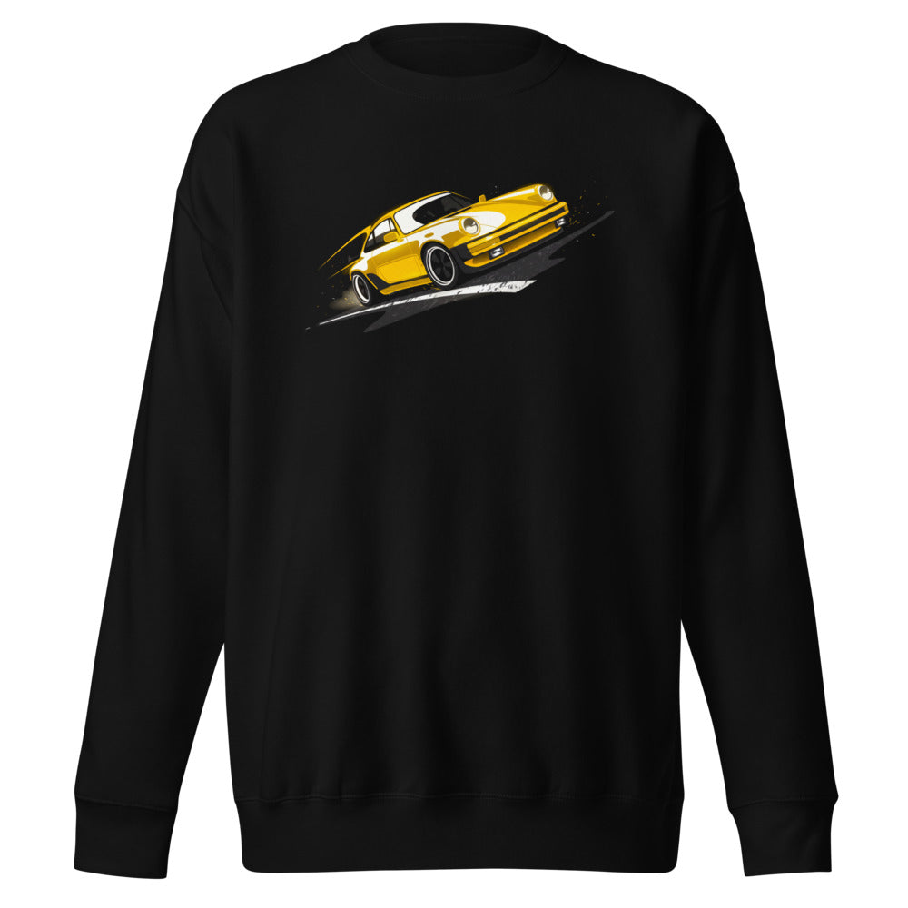 Suéter Porsche 911 Yellow Classic Road Streak - Frente