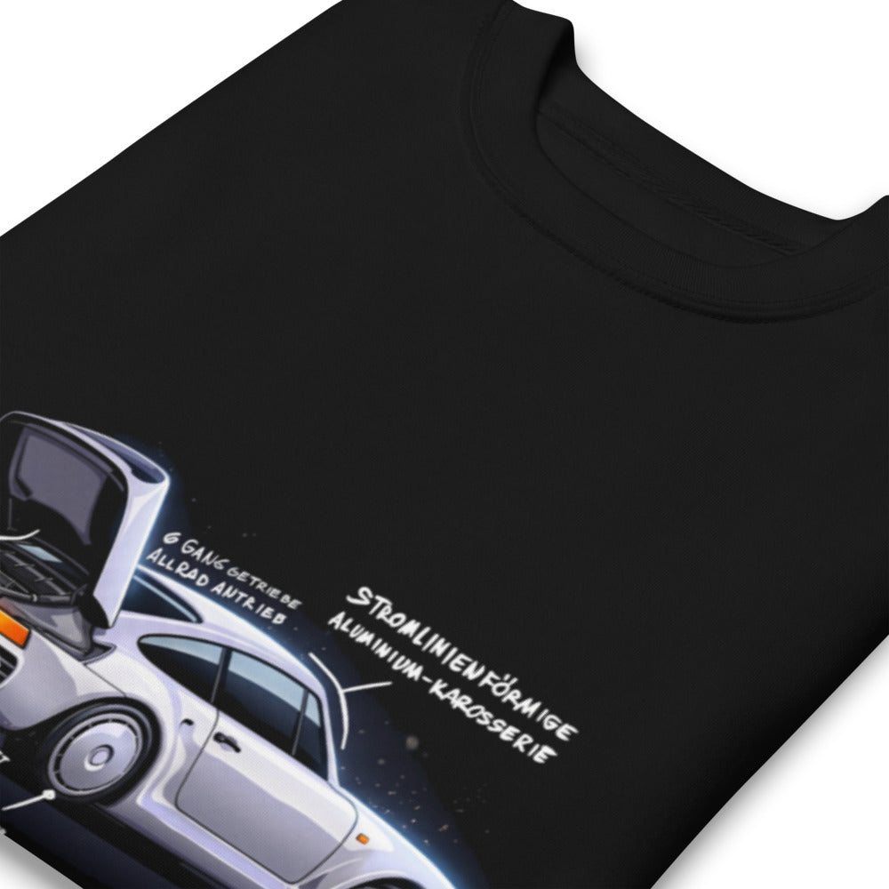 Suéter Porsche 959 Doppelter Turbo - Doblado zoom