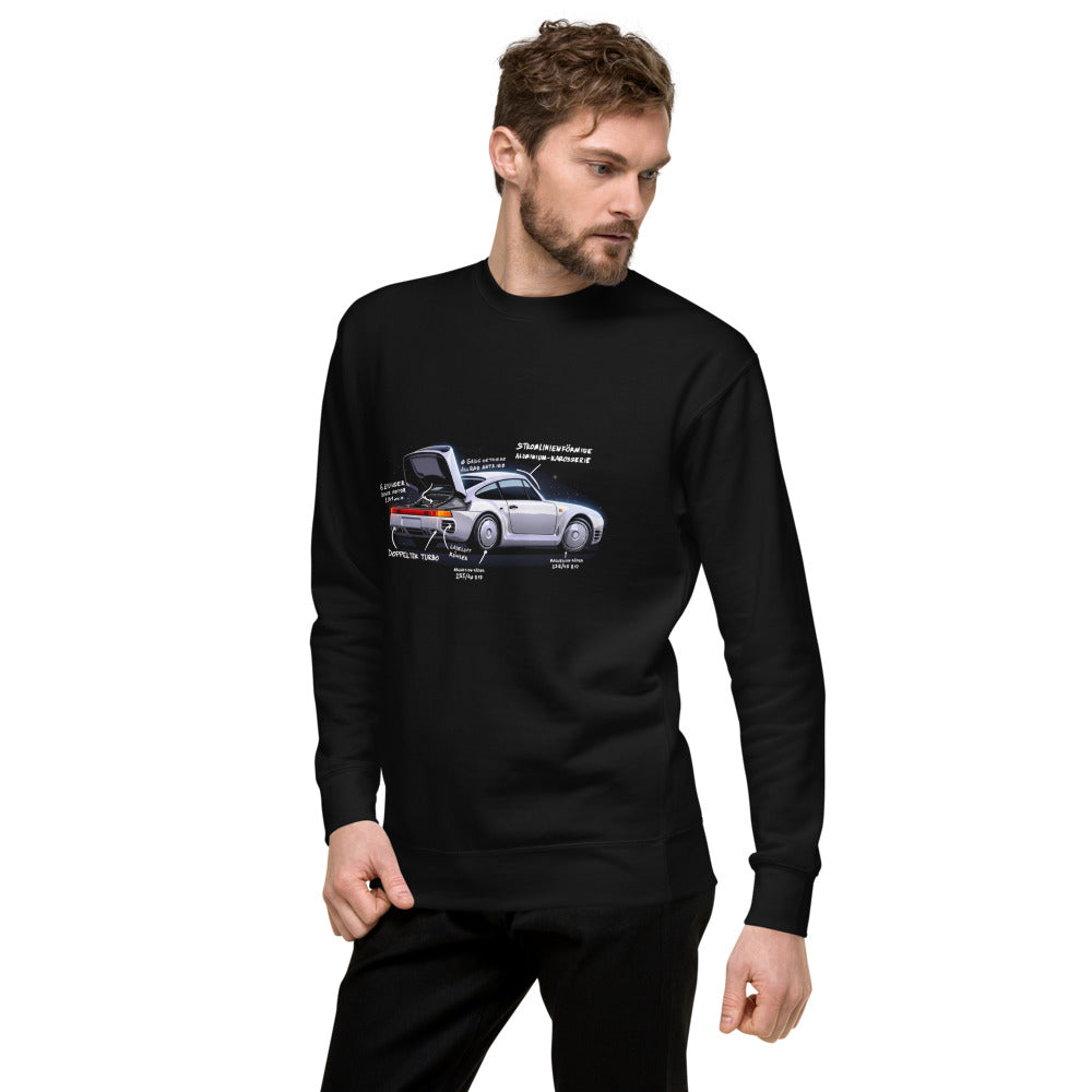 Suéter Porsche 959 Doppelter Turbo - Lateral izquierdo