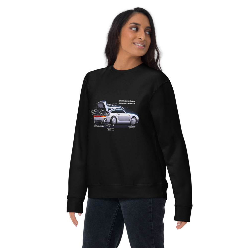 Suéter Porsche 959 Doppelter Turbo - Lifestyle mujer