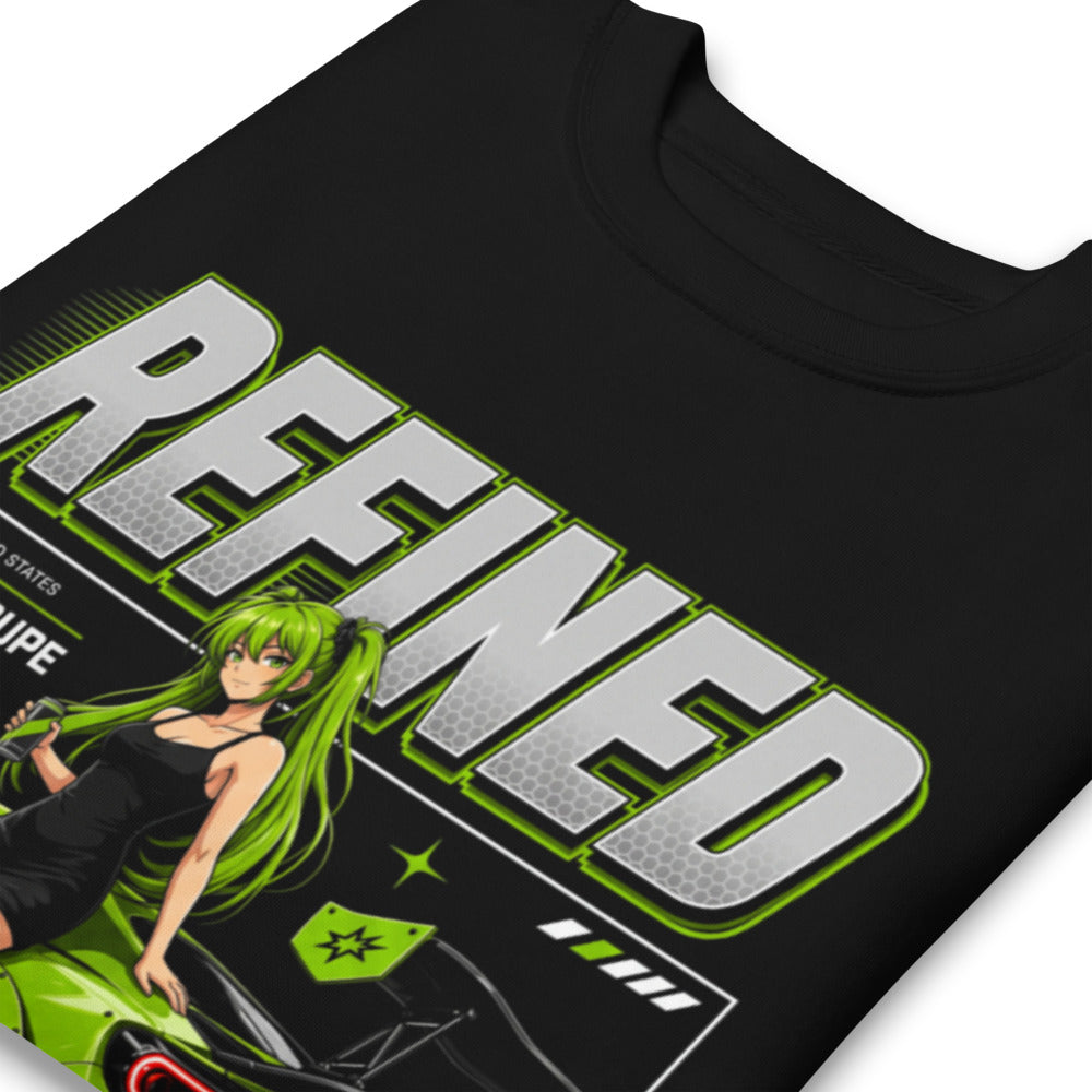 Suéter Refined Green Widebody Coupe Anime Girl - Doblado zoom